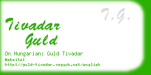 tivadar guld business card
